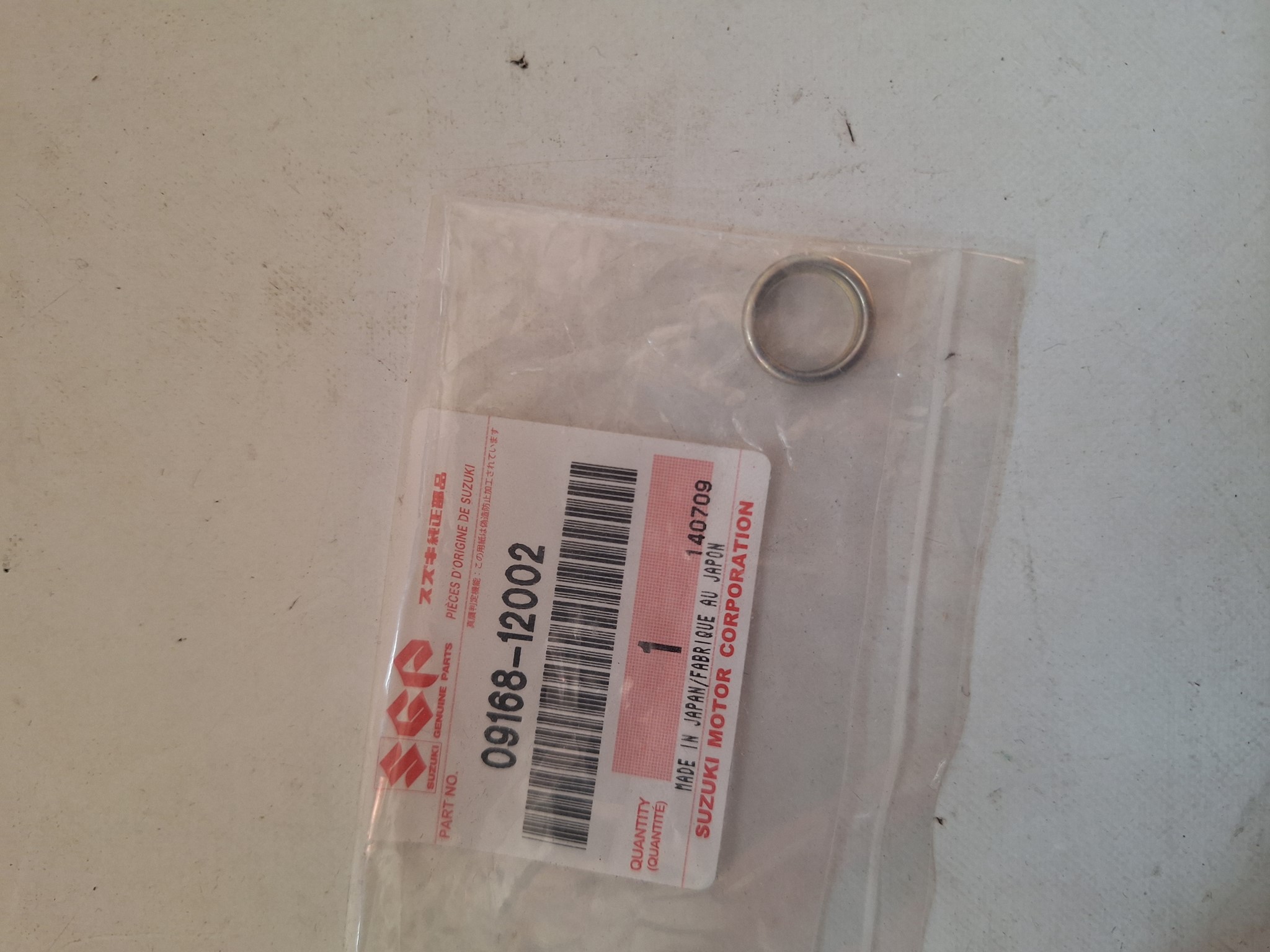 Picture of SUZUKI  DICHTUNG  09168-12002